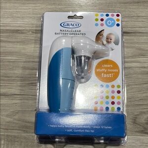 Graco NasalClear Battery Operated Aspirator - Blue and White